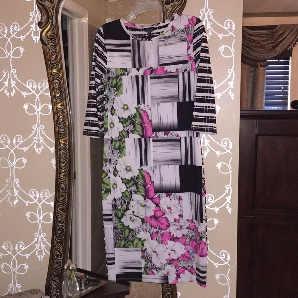 Topshop Pattern Dress Size 10!